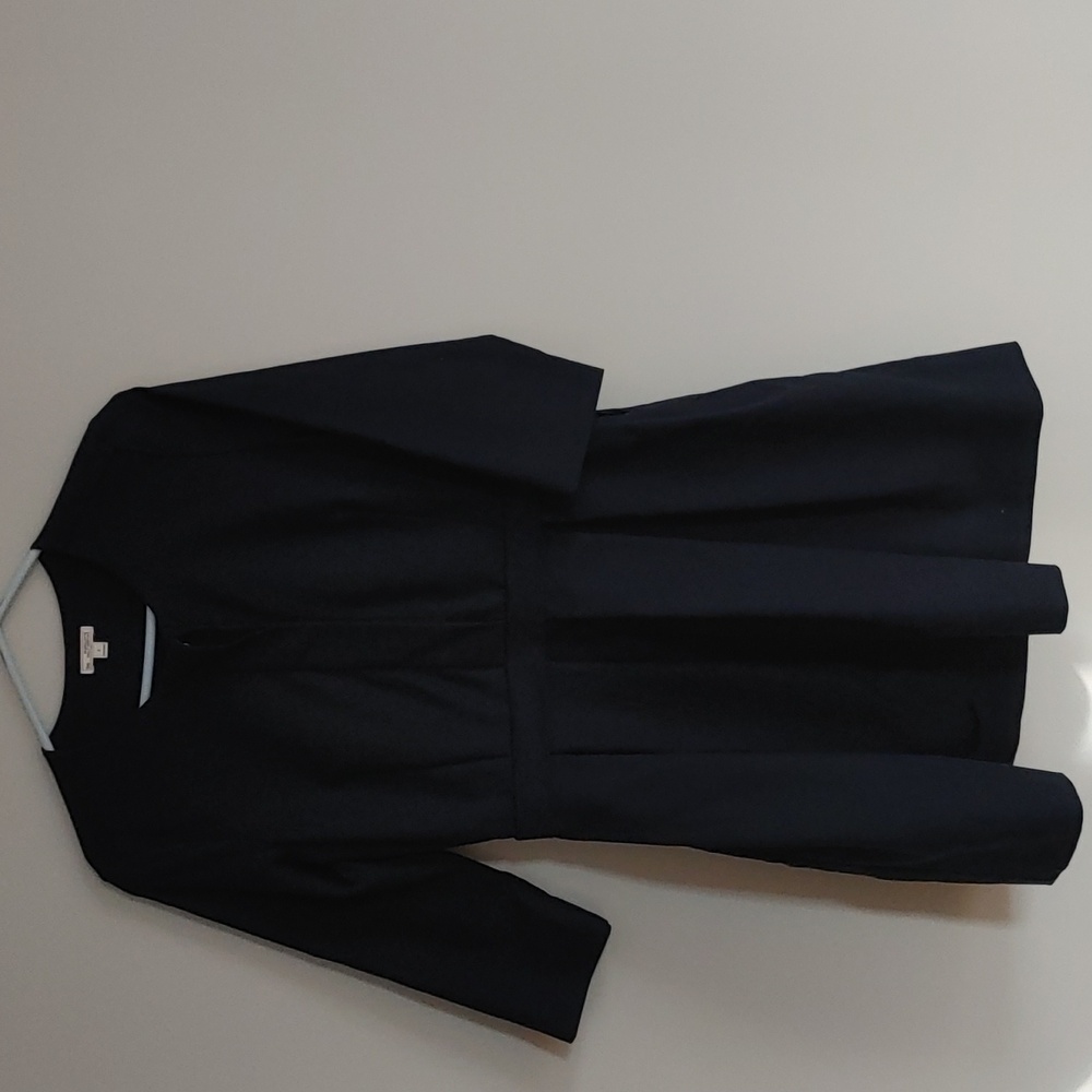 Gap 3/4 sleeve Navy cotton pocket dress size 6